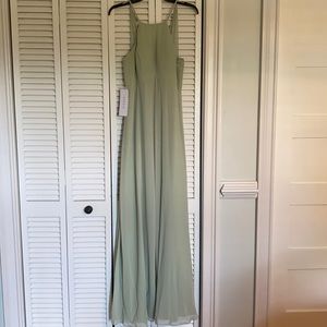 Azazie Sarah Dusty Sage - Size 2 - 4